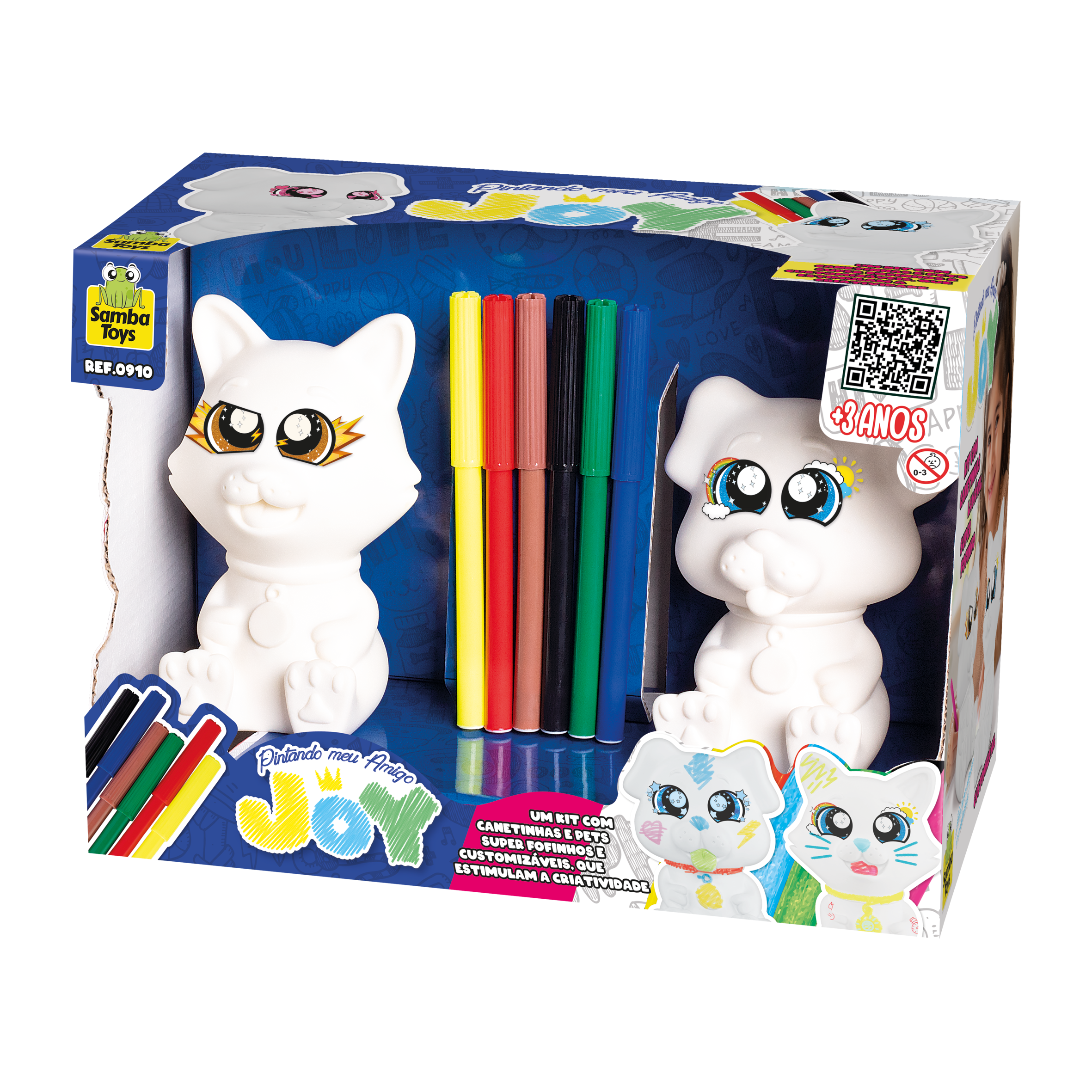 Joy Gatinho de Pintura - Samba Toys - Casa Joka